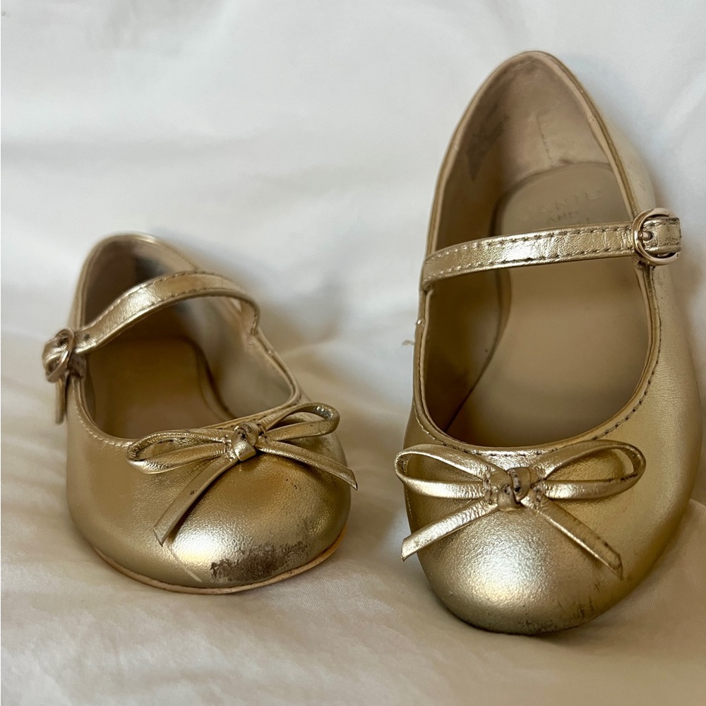 Janie and Jack Gold Dress Shoes
